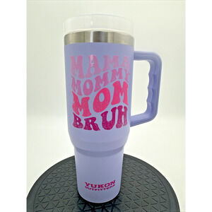 Bucees Yukon 40oz Purple “Mama Mommy Mom Bruh” Tumbler With Handle